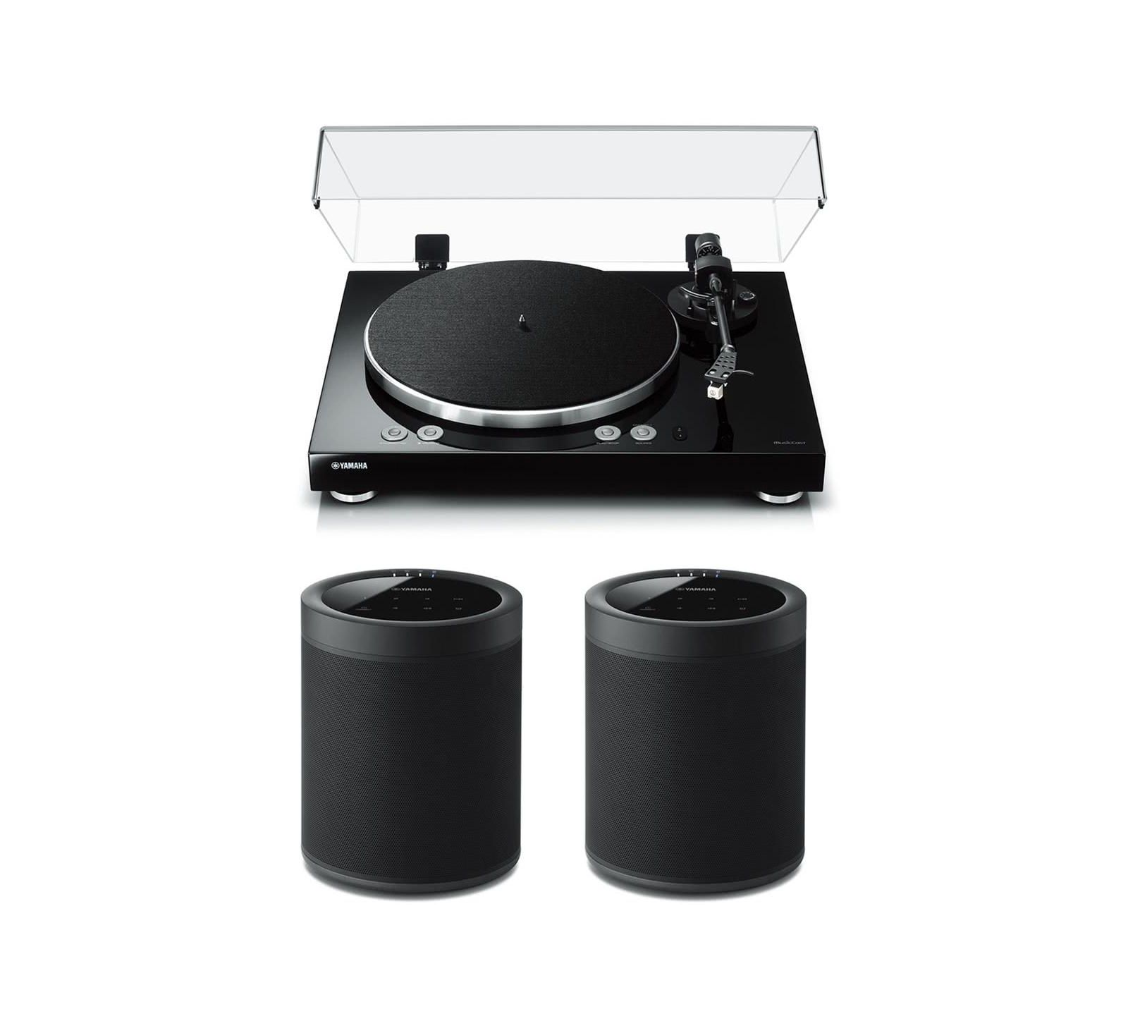 Yamaha MusicCast Vinyl 500 Wireless Turntable with Speakers, 2-Piece Set