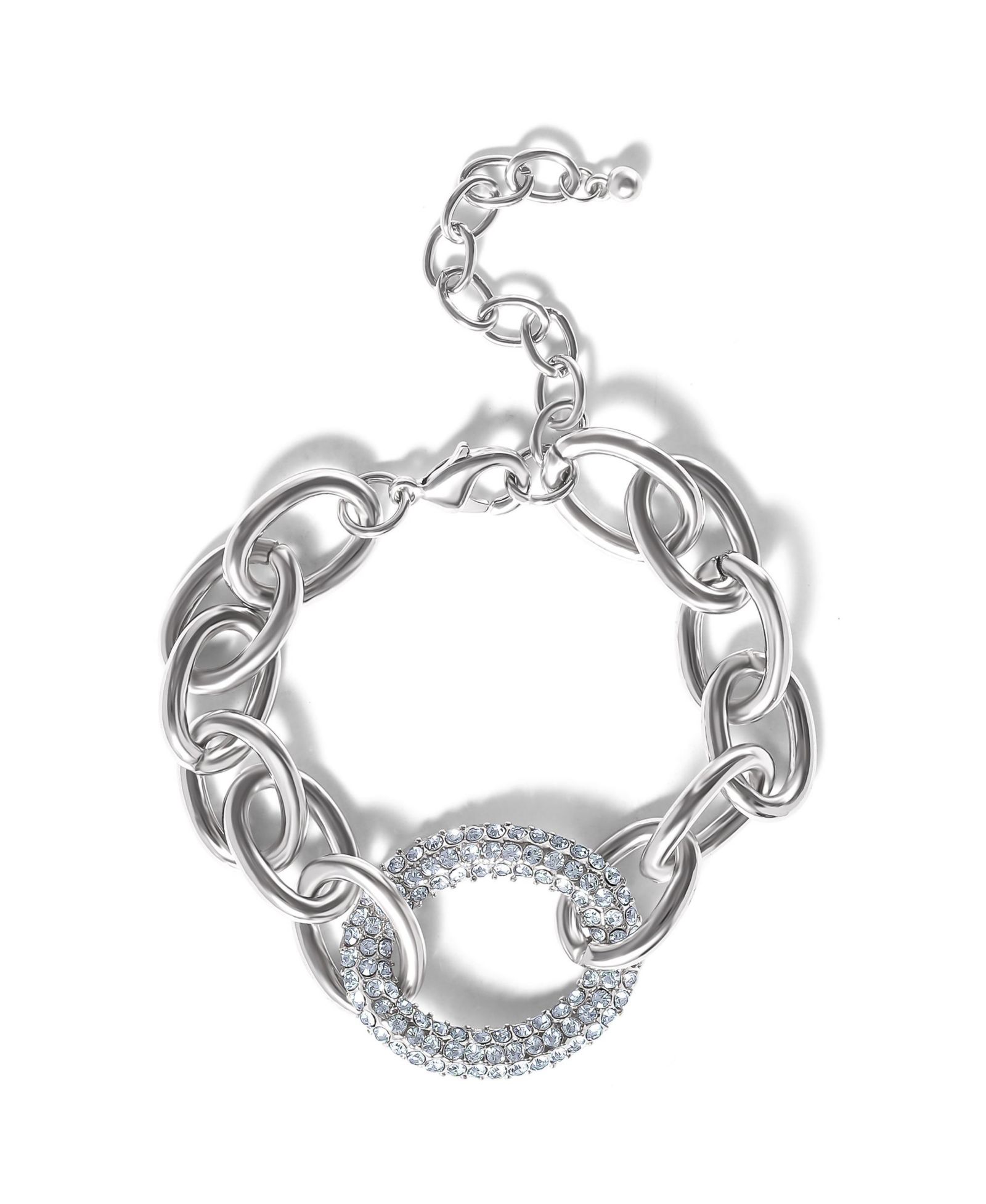 Браслет Jessica Simpson Tone Pavé Oval Link