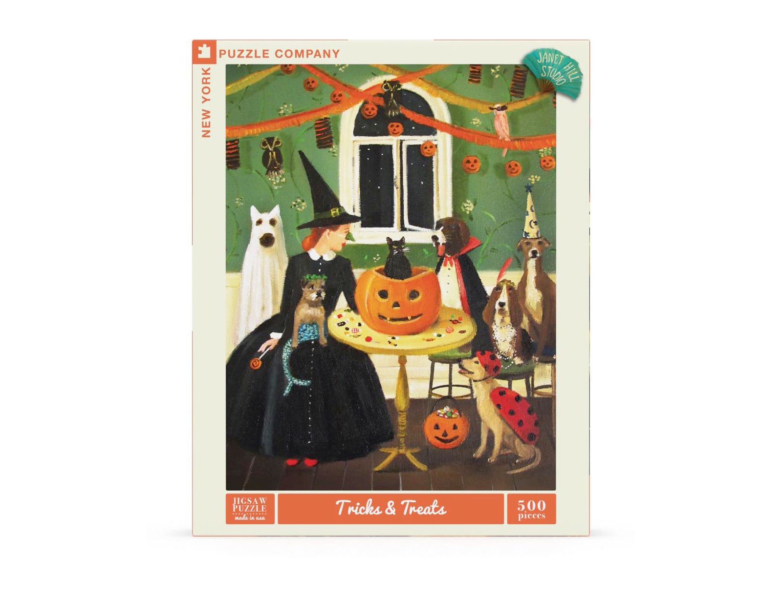Пазл New York Puzzle Company Tricks & Treats Halloween, 500 деталей, возраст 10+