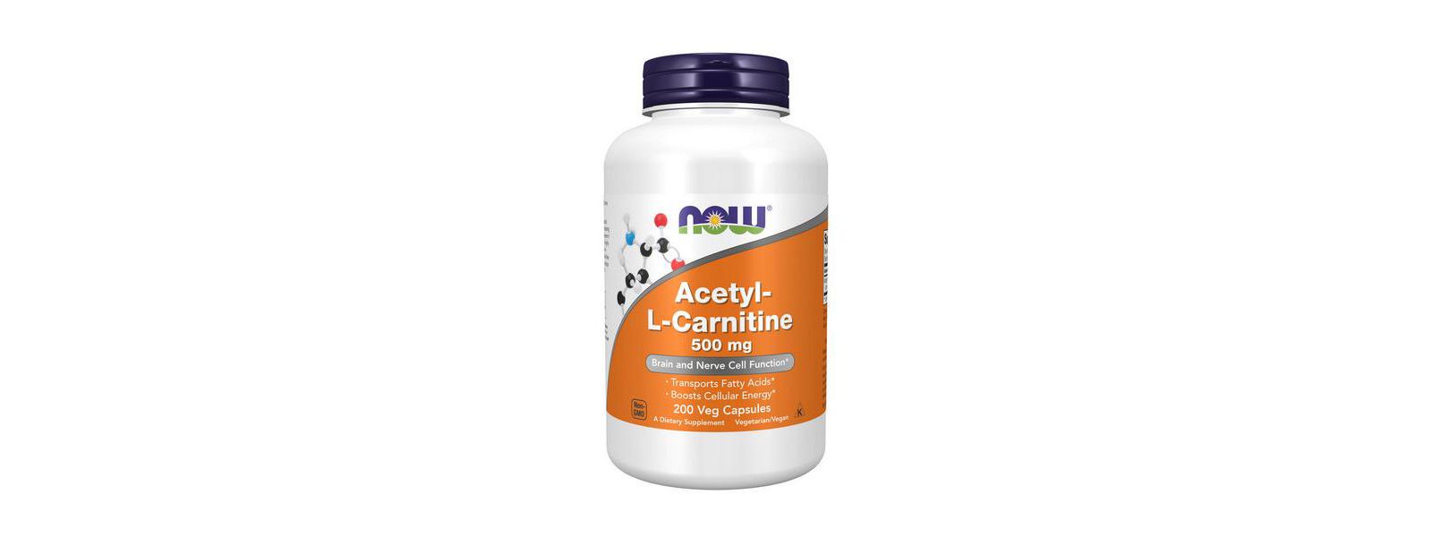 NOW Foods Acetyl-L Carnitine, 500 mg, 200 капсул