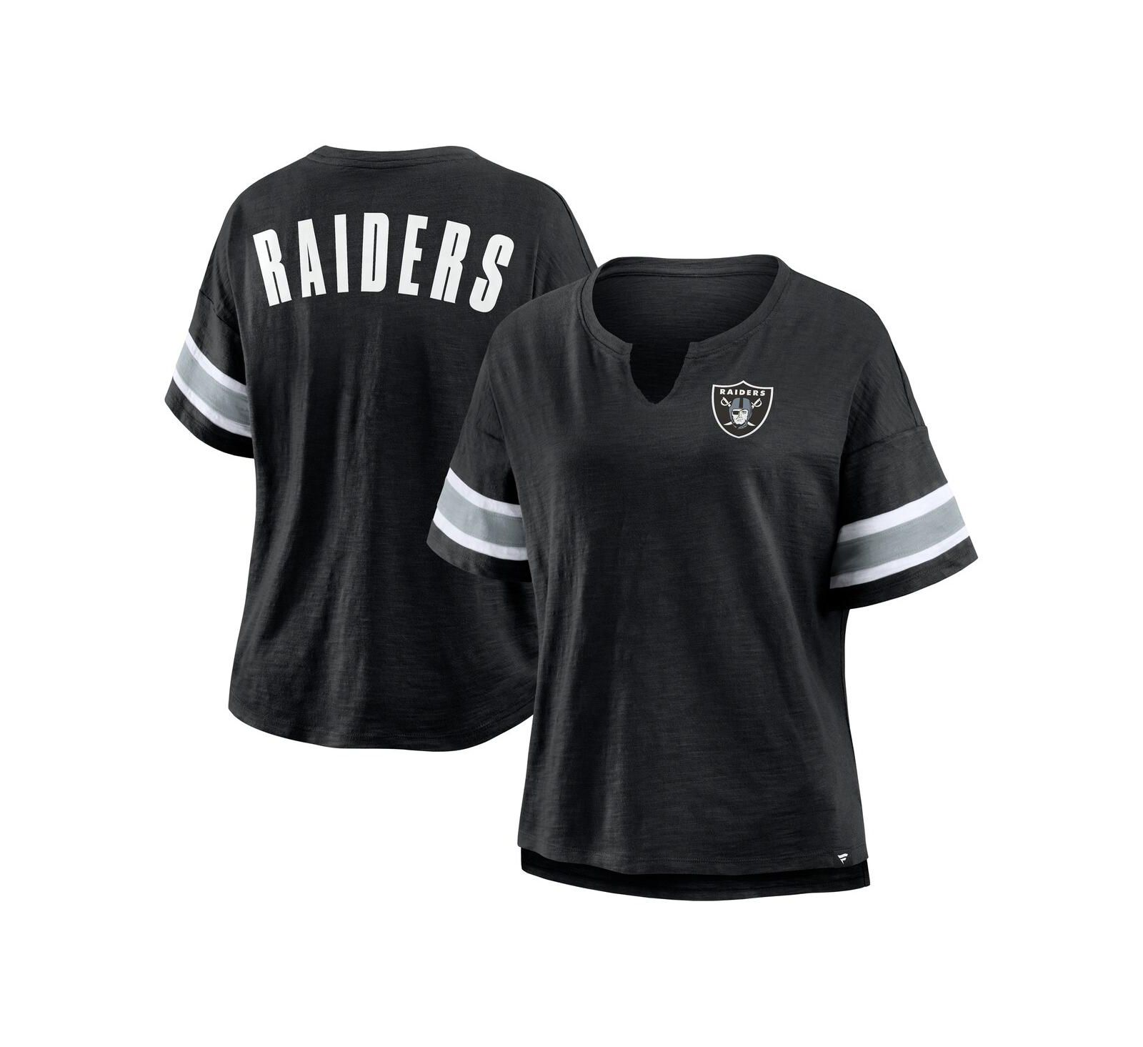 Fanatics Women's Black Las Vegas Raiders Redzone Curl Route T-Shirt