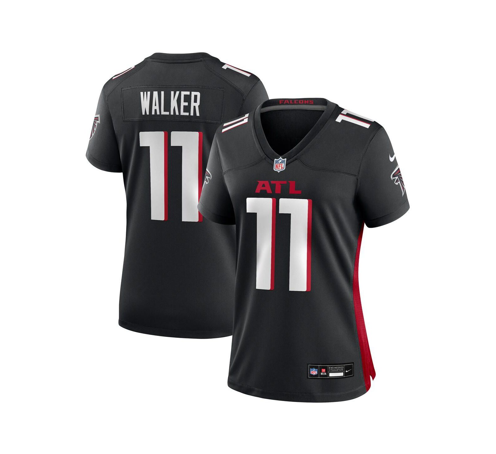 Nike Women's Jalon Walker Black Atlanta Falcons Team Game Jersey