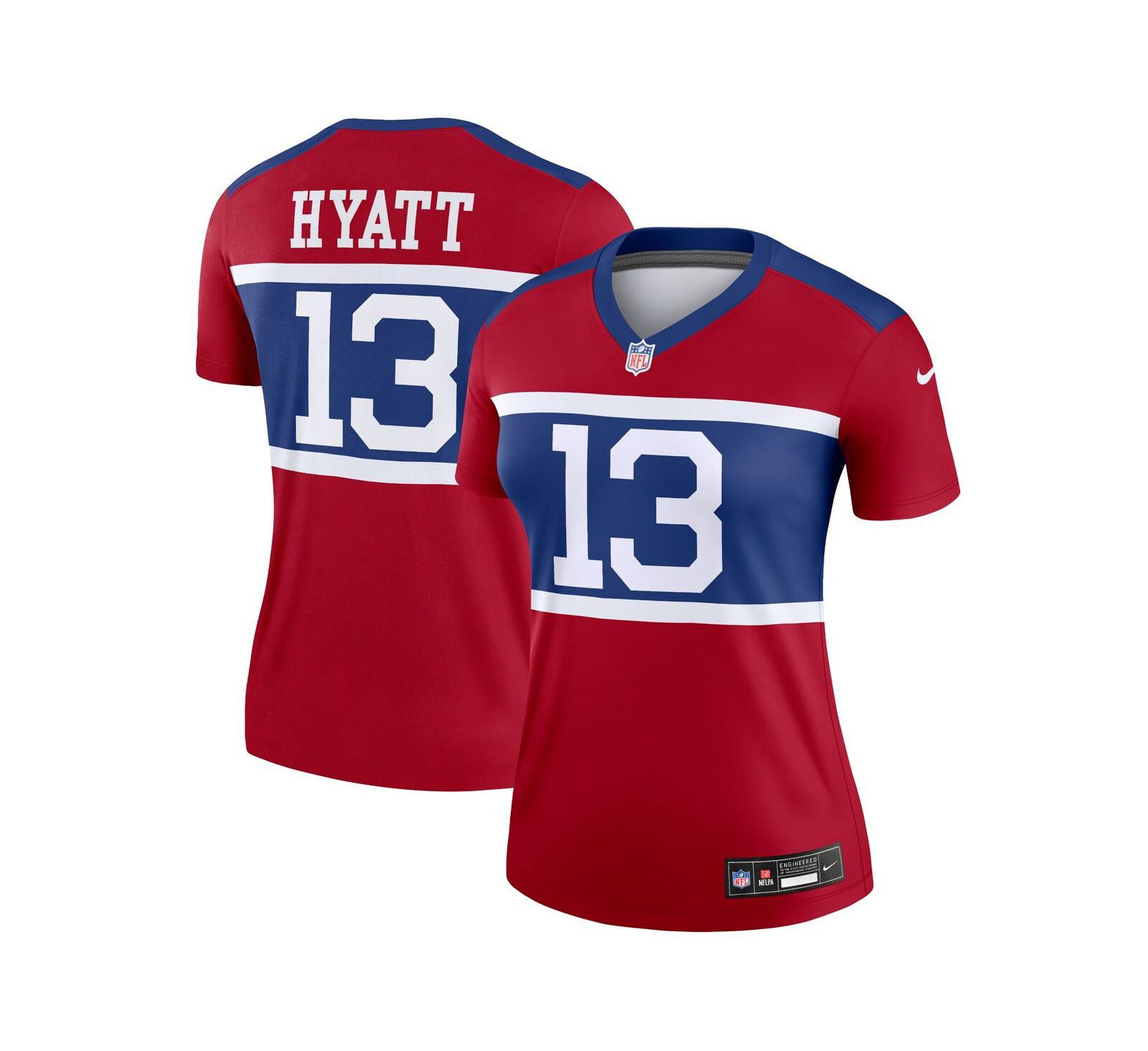 Nike Women's Jalin Hyatt Red New York Giants Alternate Legend Player Performance Top