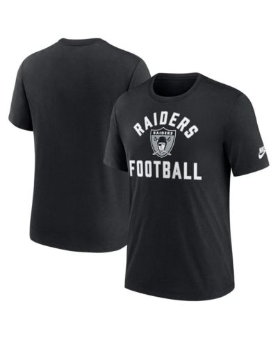 Nike Men's Black Las Vegas Raiders Favorable Timeline Tri-Blend T-Shirt