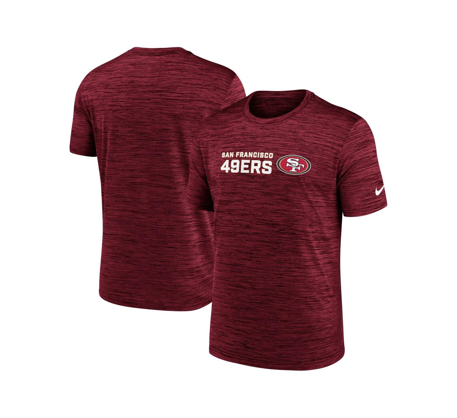 Nike Men's Scarlet San Francisco 49ers Big & Tall Primetime Reverse Play Velocity Performance T-Shirt