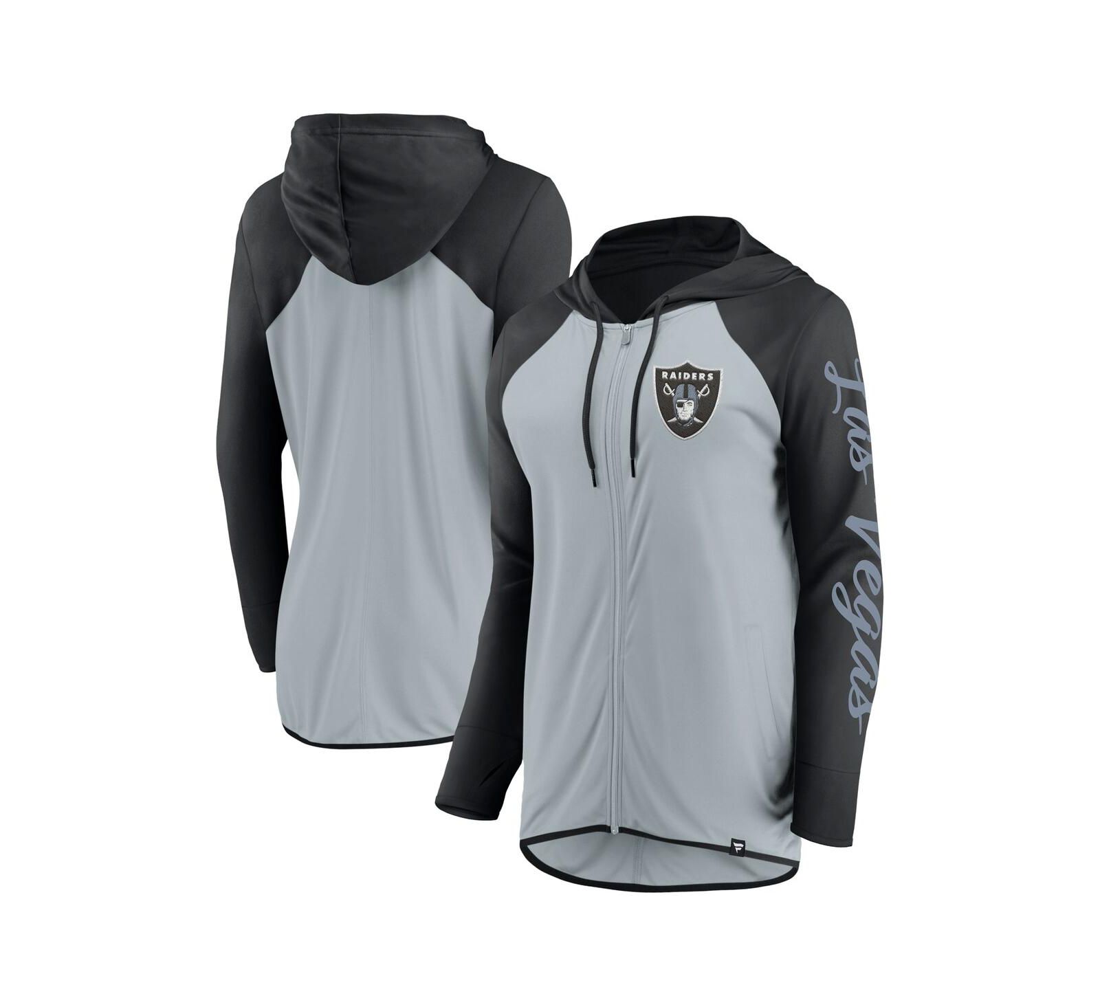 Женское худи Fanatics Las Vegas Raiders Script Full-Zip