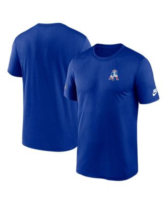 Nike Men's Royal New England Patriots Sideline Alt Pack Small Logo Legend Performance T-Shirt