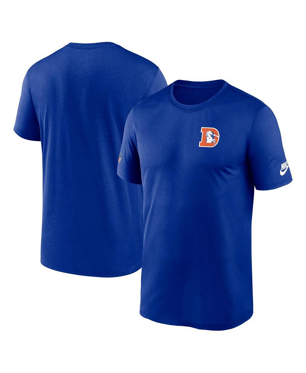 Мужская футболка Nike Denver Broncos Sideline Alt Pack Small Logo Legend Performance, синяя