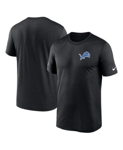 Nike Men's Black Detroit Lions Sideline Alt Pack Small Logo Legend Performance T-Shirt