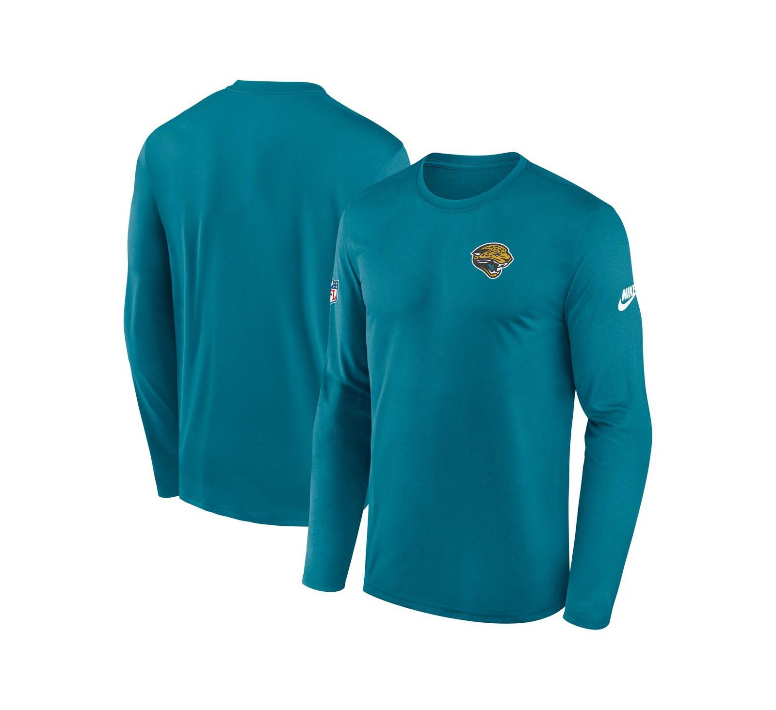 Nike Men's Teal Jacksonville Jaguars Legend Small Logo Performance Long Sleeve T-Shirt