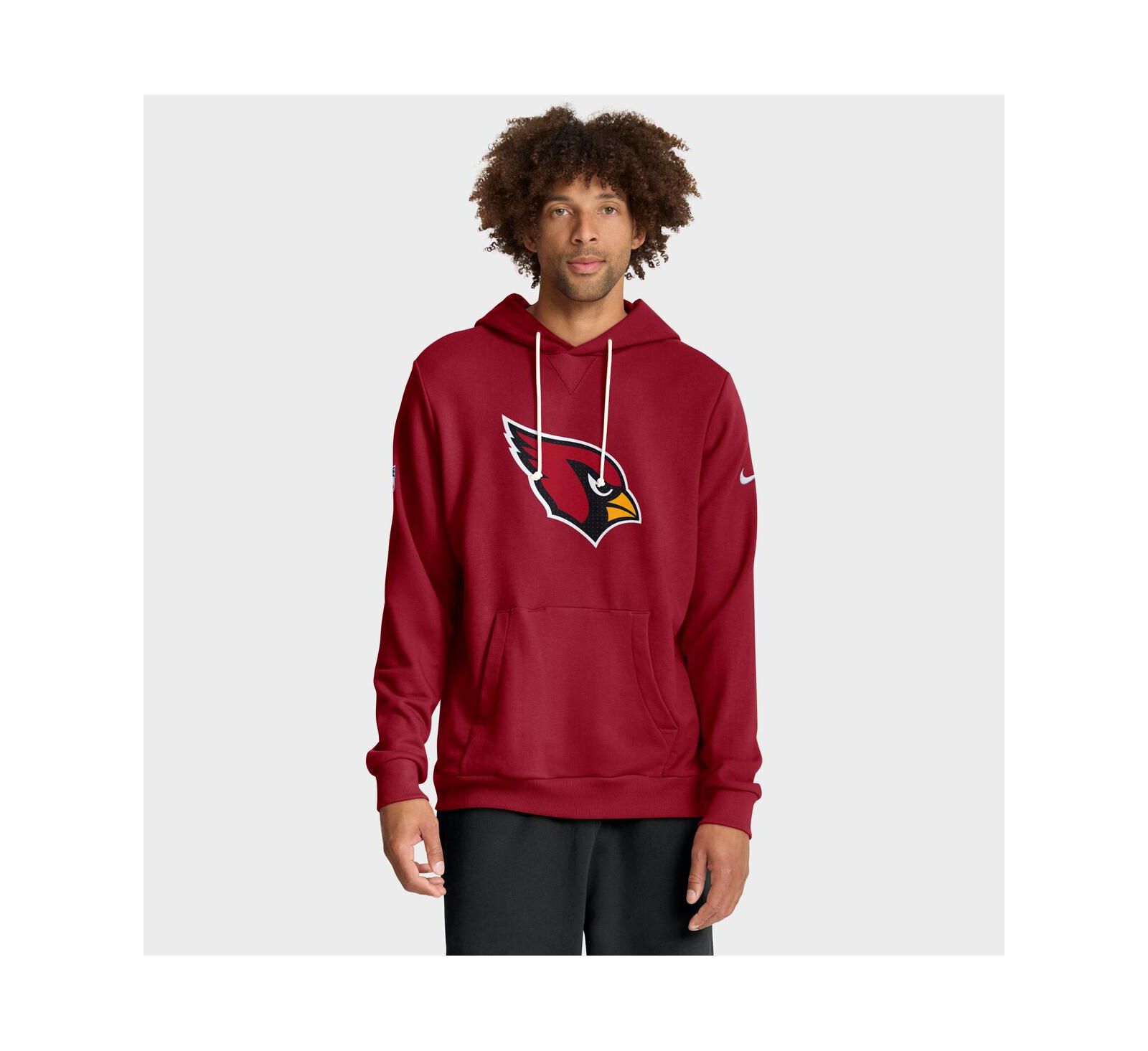 Мужское худи Nike Arizona Cardinals Sideline Initial Home Performance, кардинальный красный