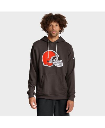Мужское худи Nike коричневого цвета Cleveland Browns Sideline Initial Home Performance
