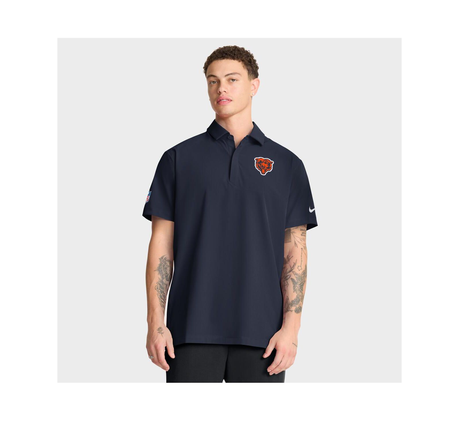 Мужская рубашка-поло Nike Navy Chicago Bears Sideline City Pride Woven Performance