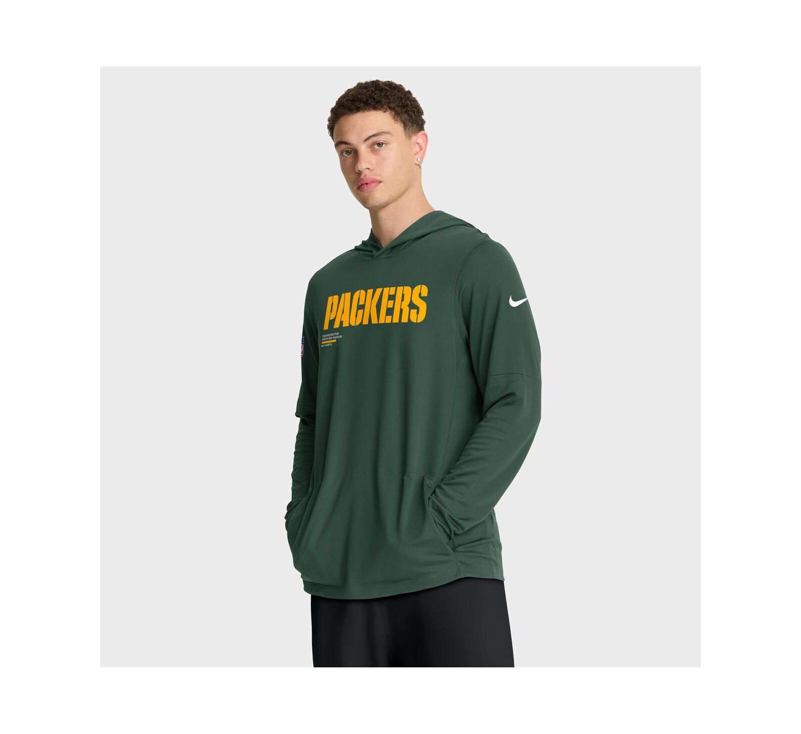 Nike Мужское спортивное худи Nike Green Bay Packers Long Sleeve