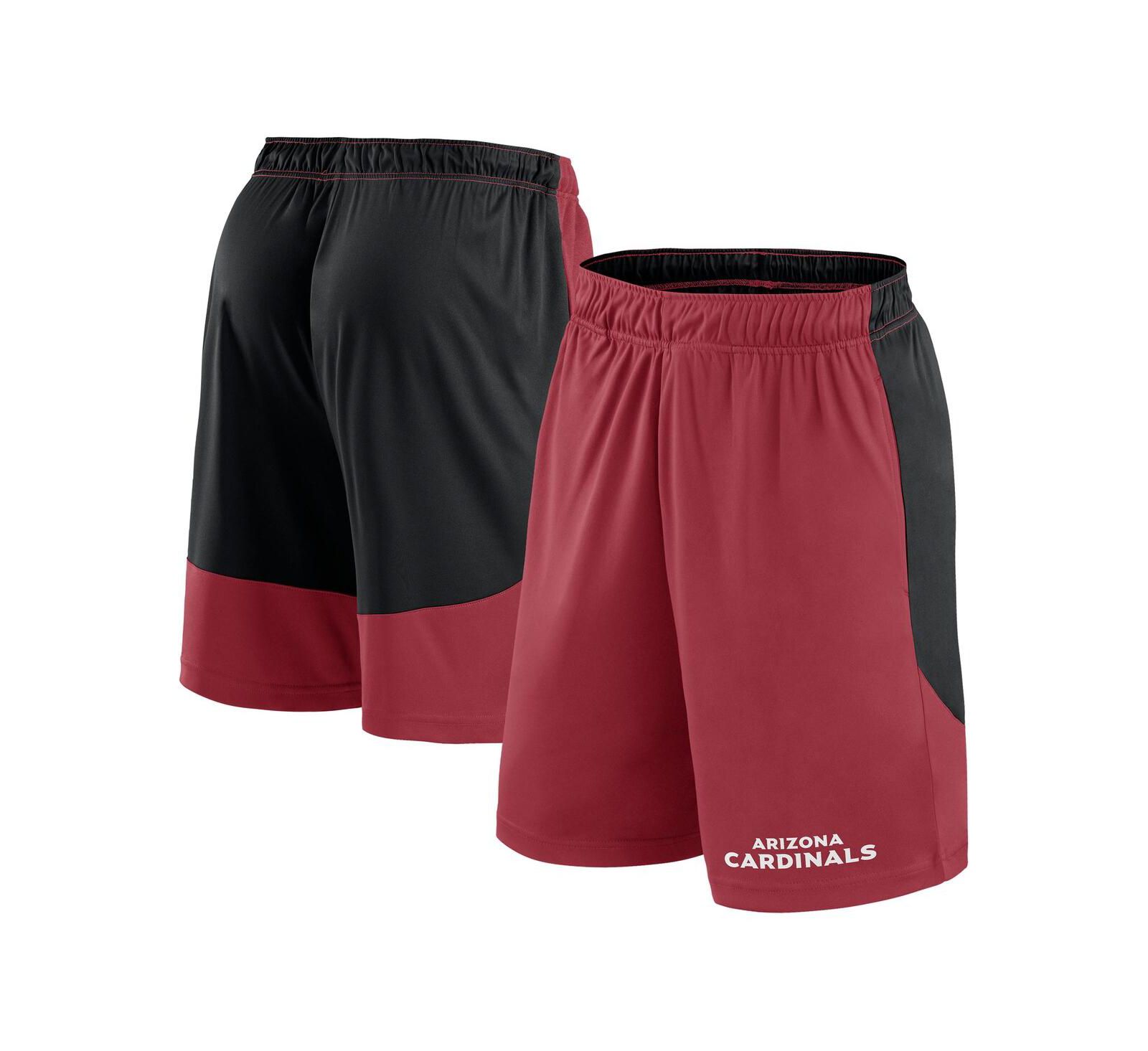 Fanatics Men's Cardinal/Black Arizona Cardinals Launch Shorts