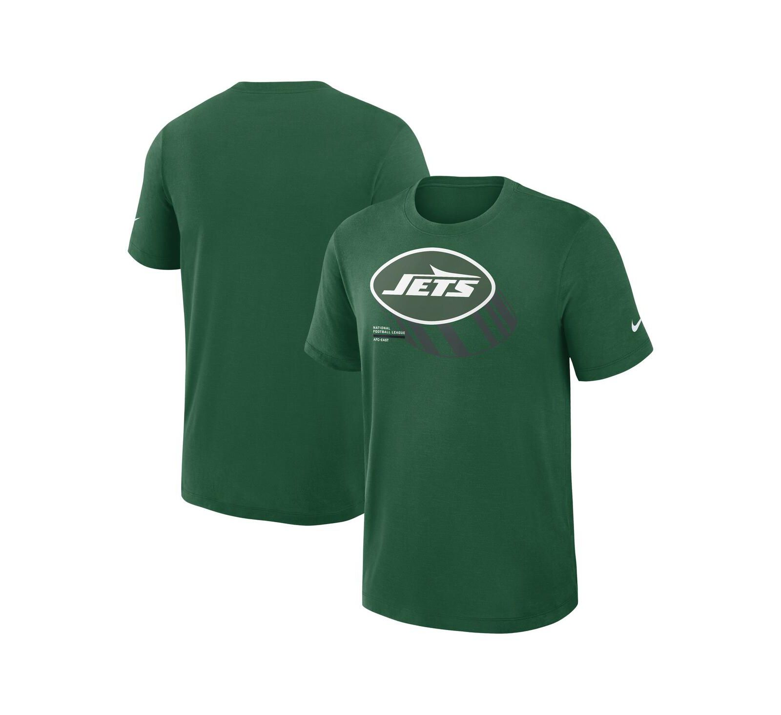 Nike Мужская спортивная футболка New York Jets Green Slub Performance