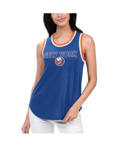 Майка G-III 4Her by Carl Banks Women's Royal New York Islanders Strategy Tank Top