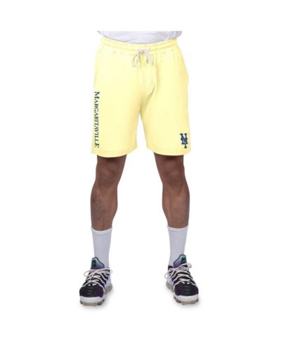 Шорты Margaritaville Men's Yellow New York Mets из французского терри, Мужские