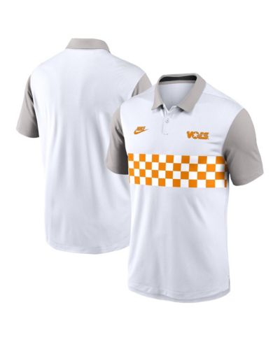 Nike Мужская белая/серая рубашка-поло Nike Tennessee Volunteers Athletic Prep Legacy Logo Vapor Performance Polo Shirt