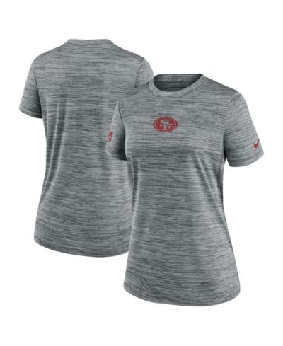 Женская футболка Nike Gray San Francisco 49ers Sideline Velocity Performance T-Shirt