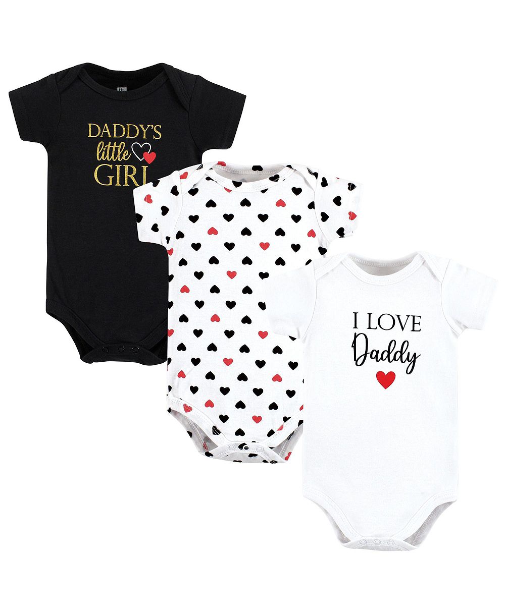 Детские боди Hudson Baby из хлопка, 3 шт