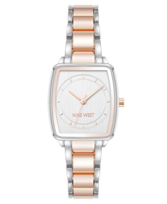Anne Klein Женские кварцевые часы с круглым циферблатом, серебристый и розовое золото, металлический сплав, 26 мм