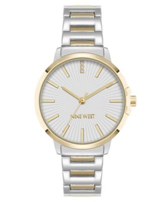 Женские часы Nine West Quartz Silver-Tone и Gold-Tone 35mm
