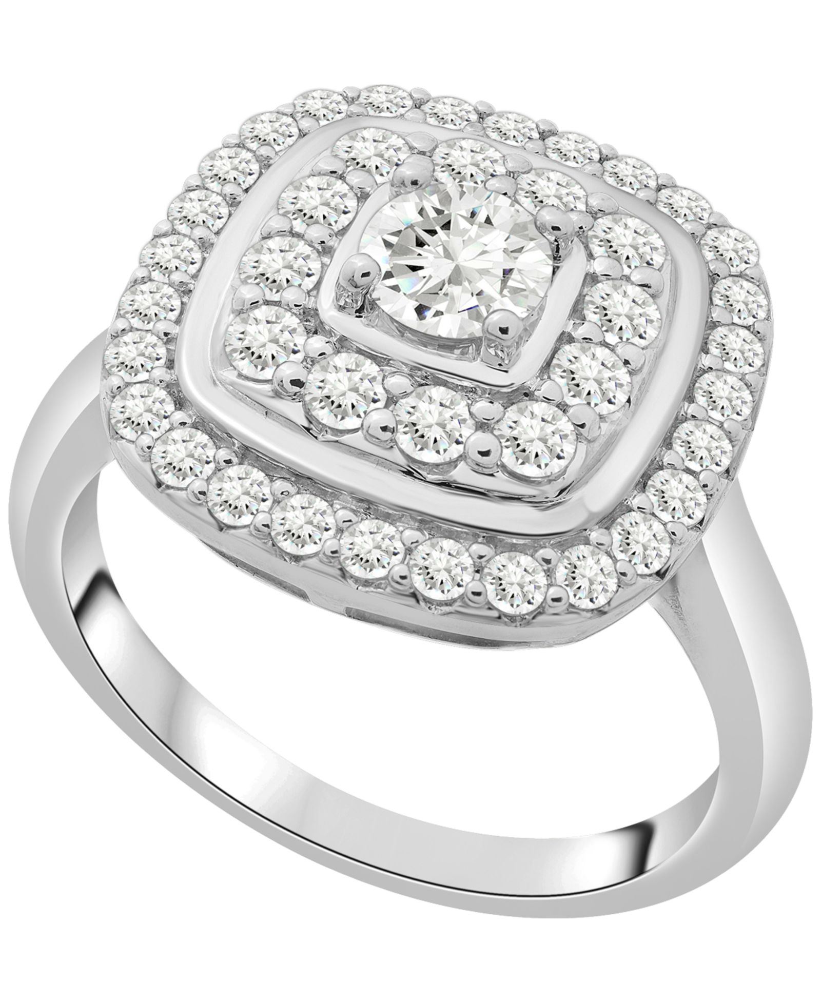 Кольцо с бриллиантом Wrapped in Love (1 ct. t. w.) в 14k White Gold