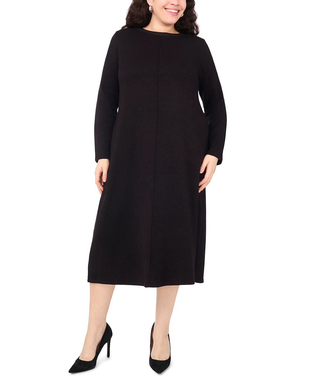 Vince Camuto Plus Size Long Sleeve Midi Dress