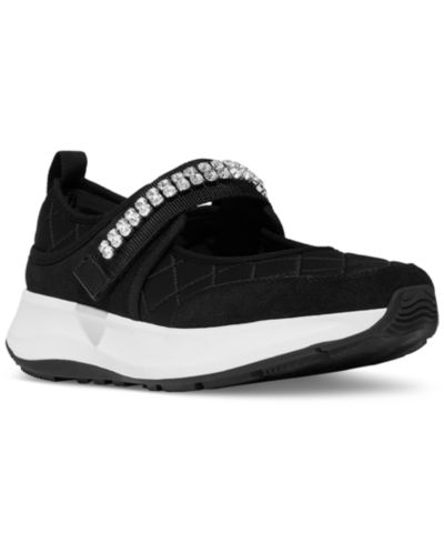 FitFlop женские плоские туфли Mary Jane с кристаллами и стеганым ремешком F-Mode Flow