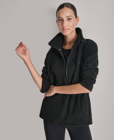 DKNY Женский топ на молнии с логотипом Varsity