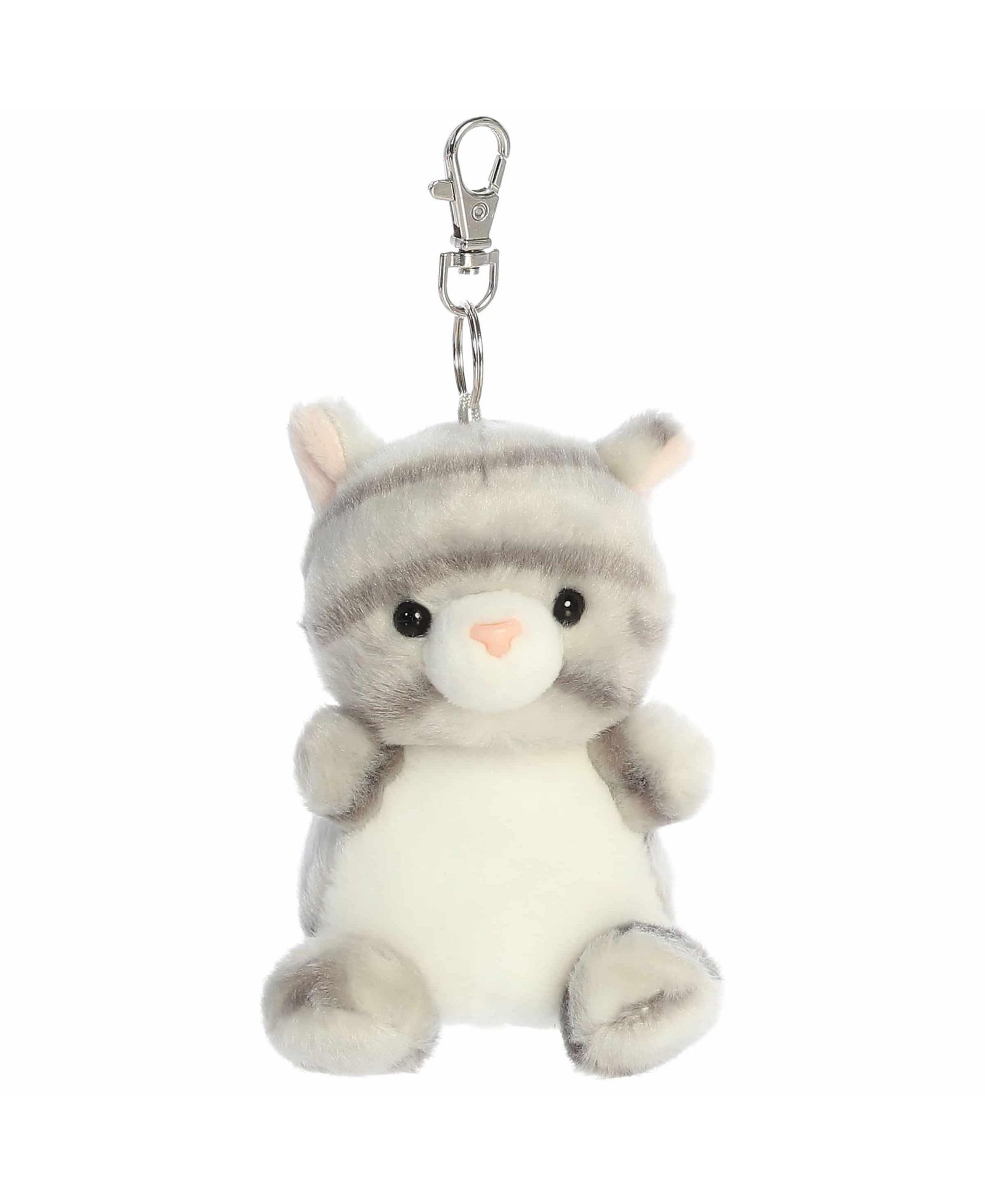 Aurora Mini Silver Kitty Palm Pals Adorable Clip-On Gray 4