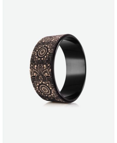 Yoga Design Lab Колесо для йоги Wheel Cork Mandala Black