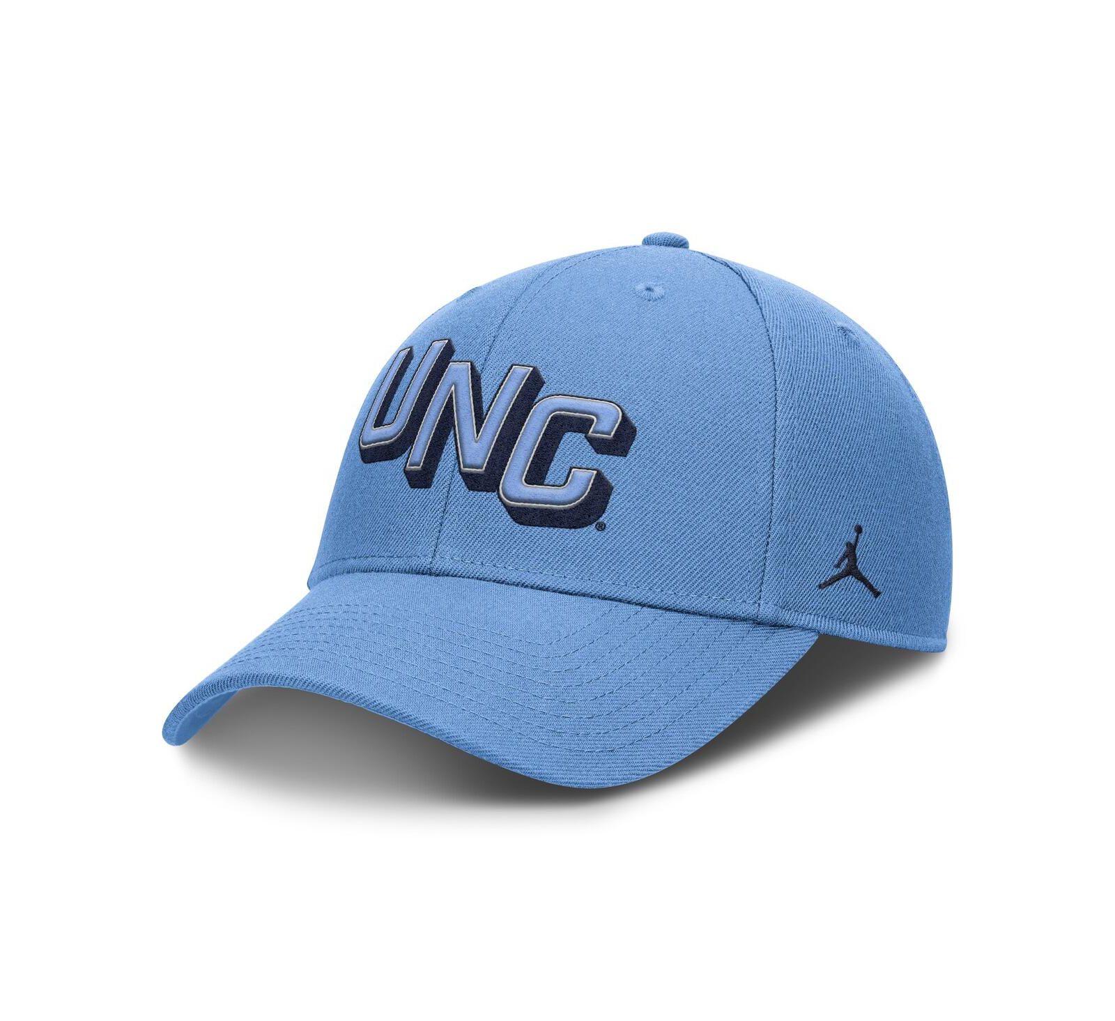 Jordan Мужская регулируемая кепка Carolina Blue North Carolina Tar Heels Slanted Primetime Rise Performance