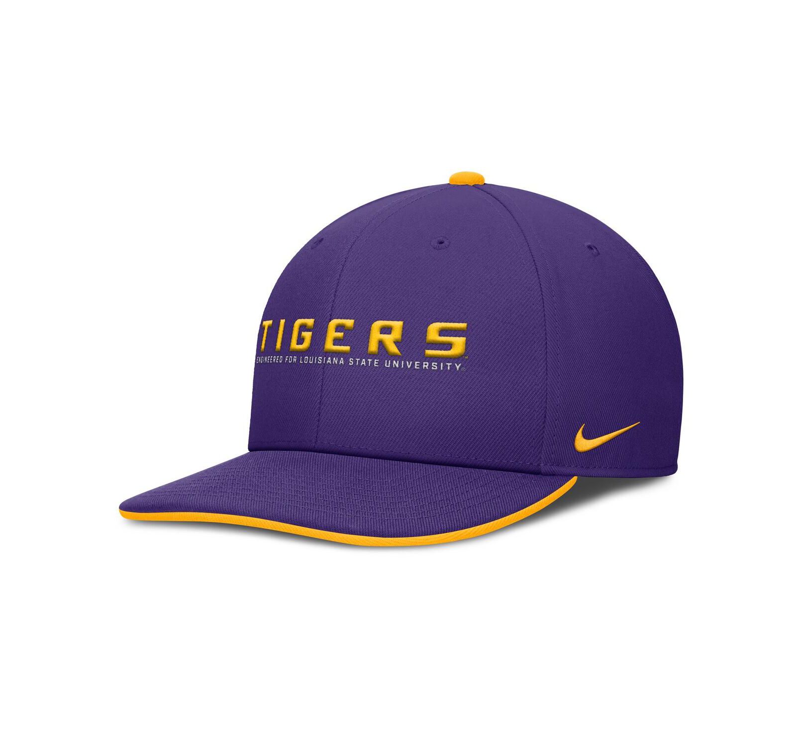 Мужская кепка Nike LSU Tigers 2025 On-Field Pro Performance Adjustable