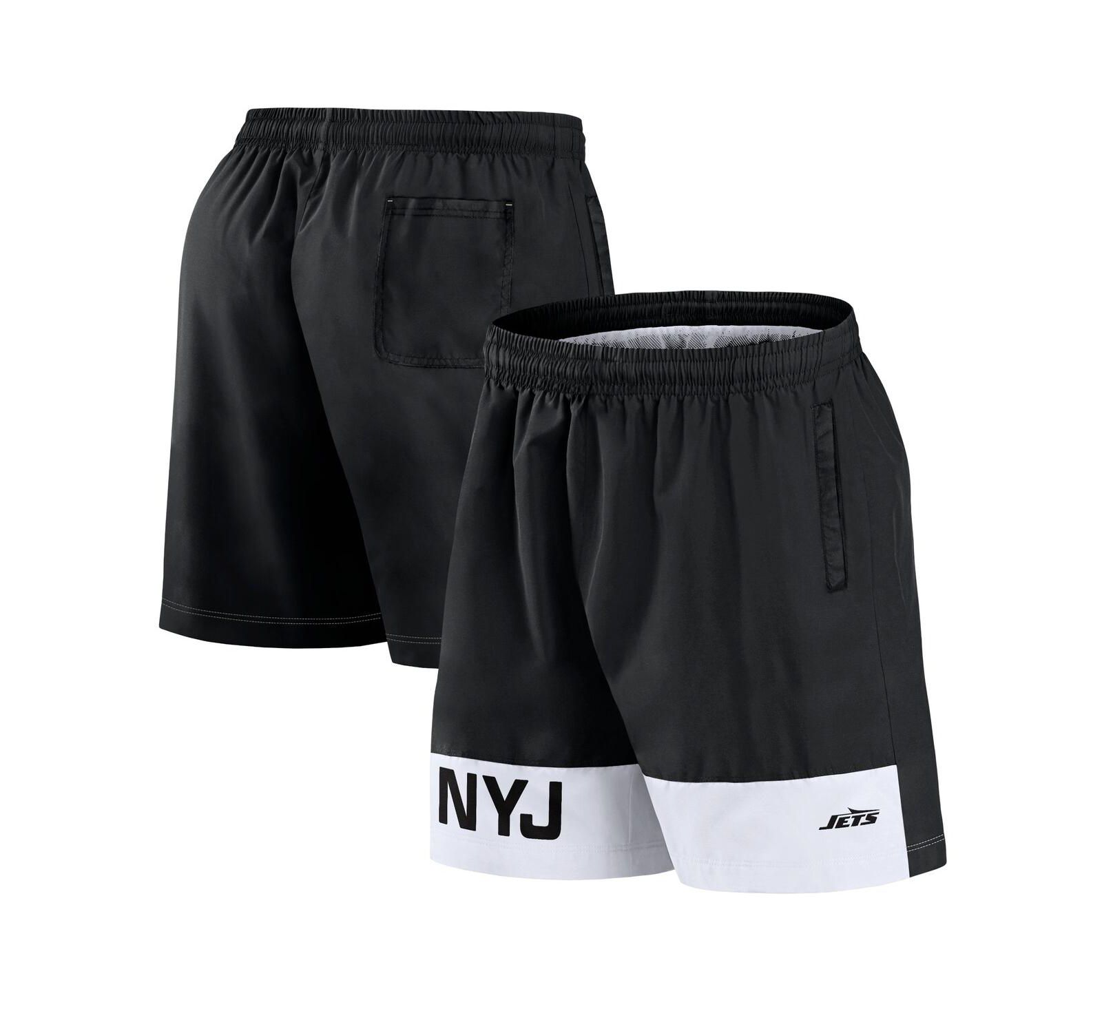 Fanatics Men's Black New York Jets Elements Shorts