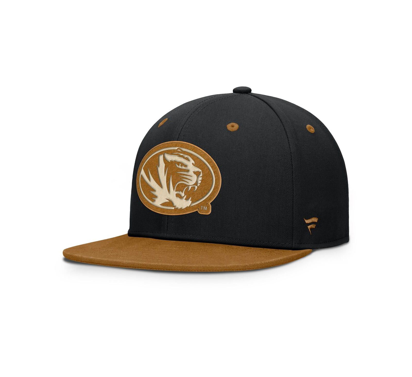 Мужская кепка Fanatics Black/Brown Missouri Tigers Noboa Fitted