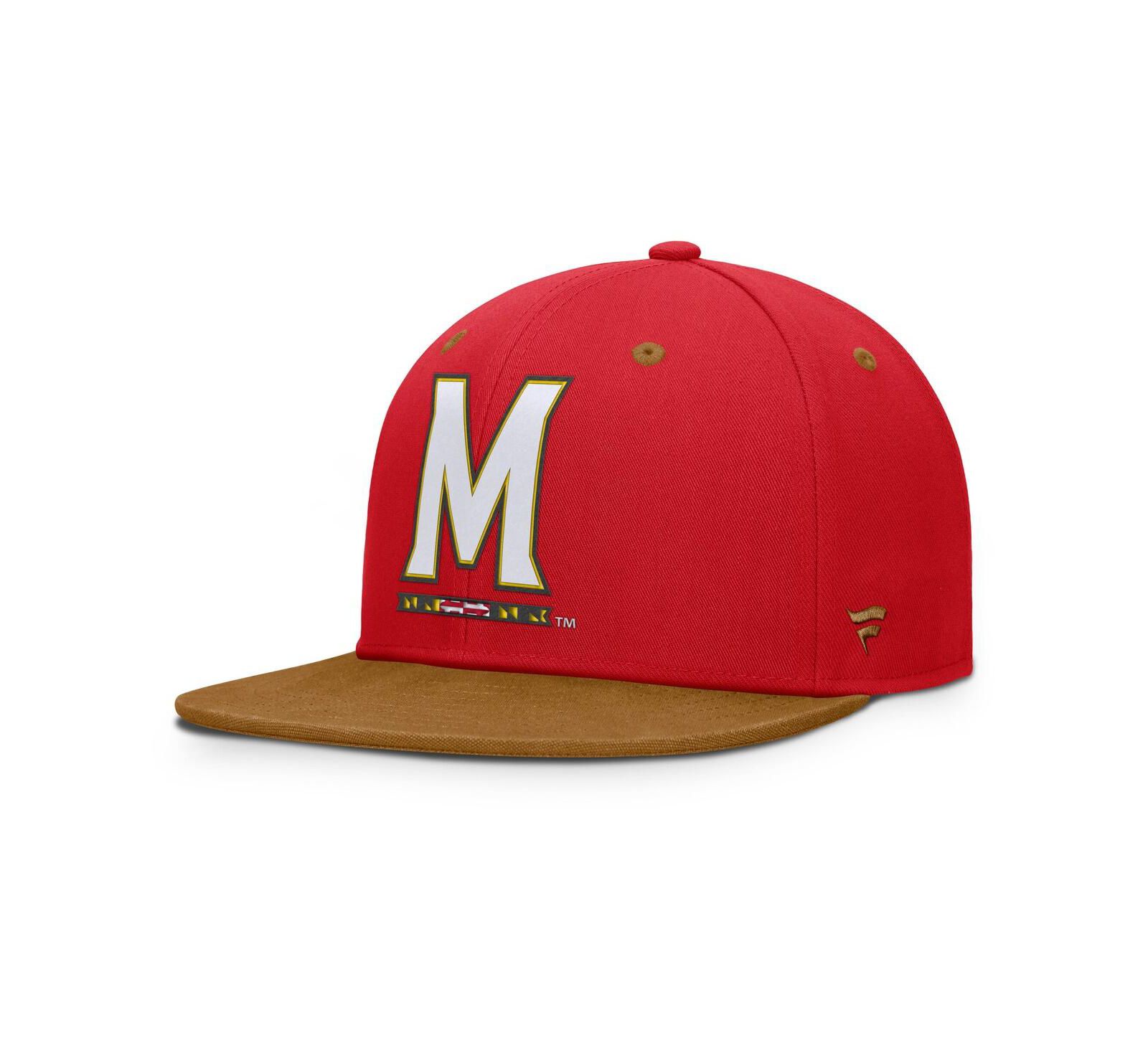 Fanatics Мужская кепка Maryland Terrapins Noboa, красно-коричневая