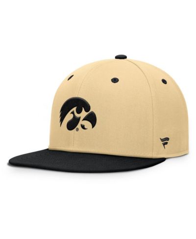 Fanatics Men's Khaki/Black Iowa Hawkeyes Balance Fitted Hat