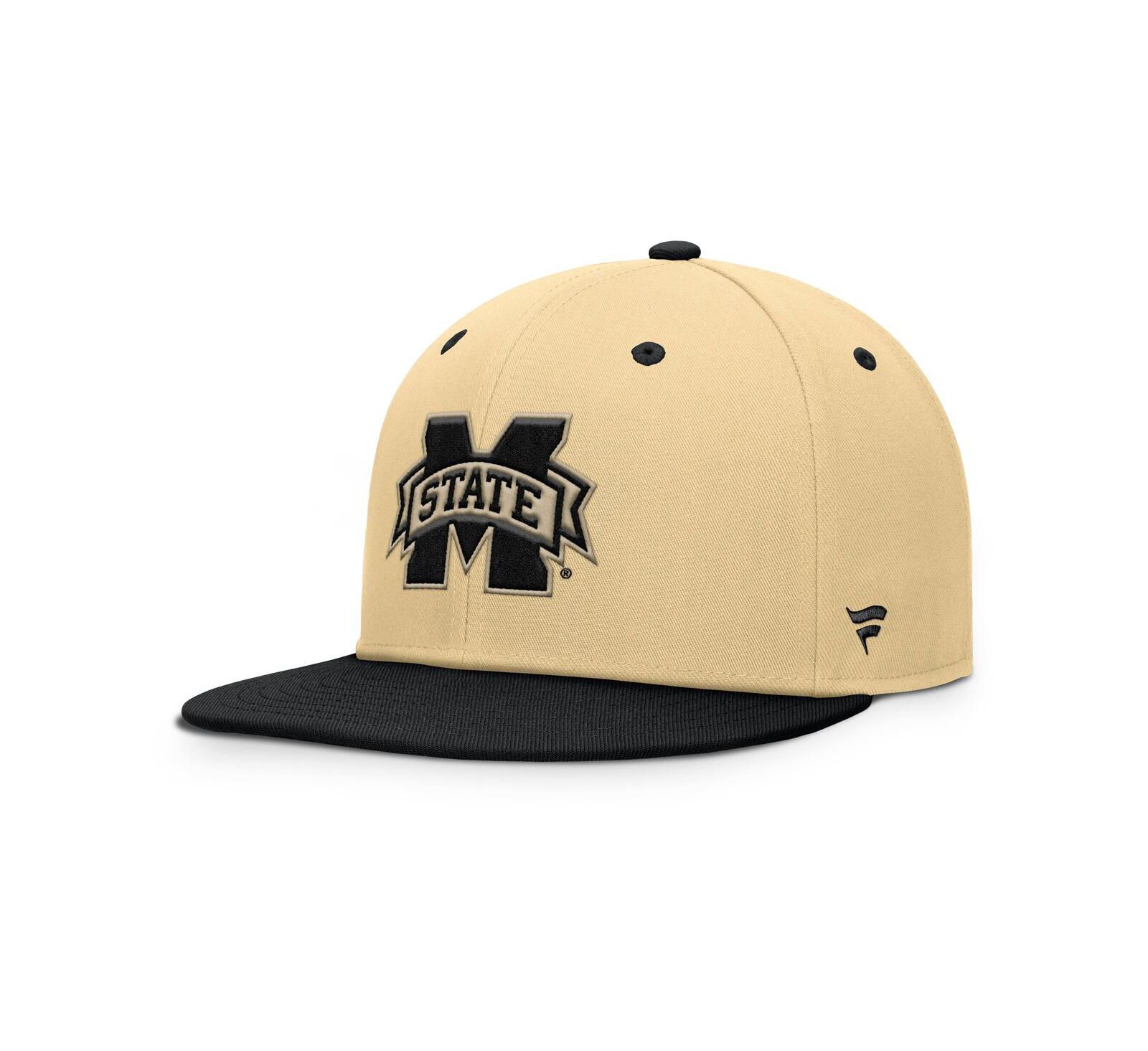 Fanatics Мужская Khaki/Black Mississippi State Bulldogs Balance Fitted Hat