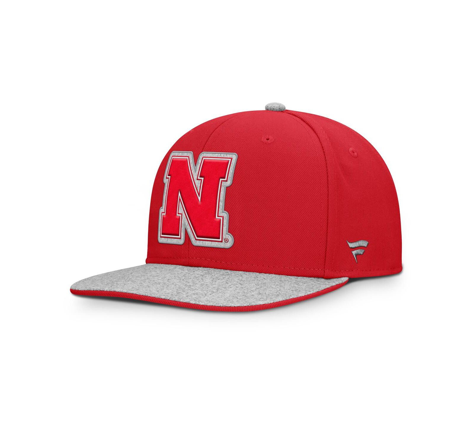 Мужская кепка Fanatics Scarlet Nebraska Huskers Loden Snapback