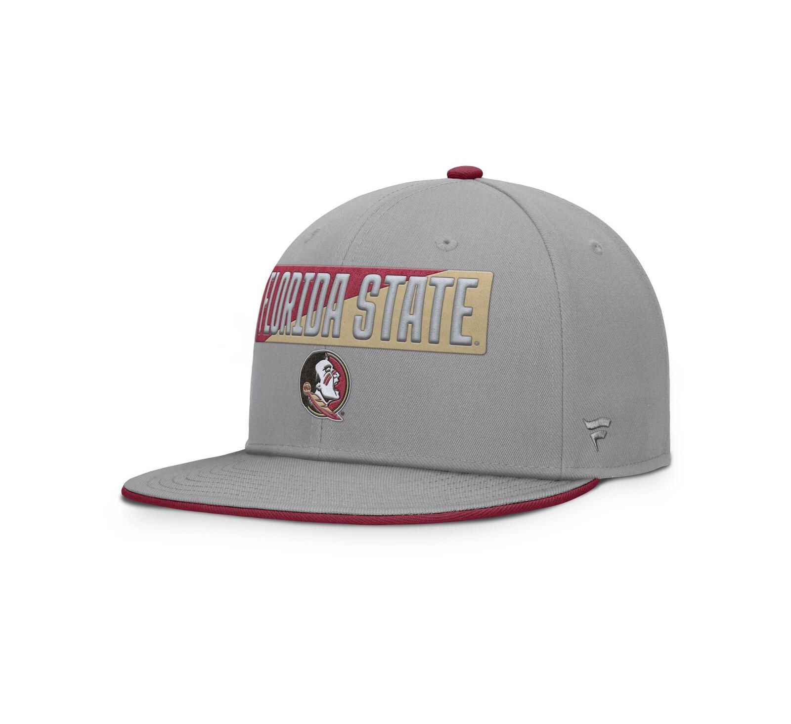 Мужская кепка Fanatics Gray Florida State Seminoles Duo Snapback
