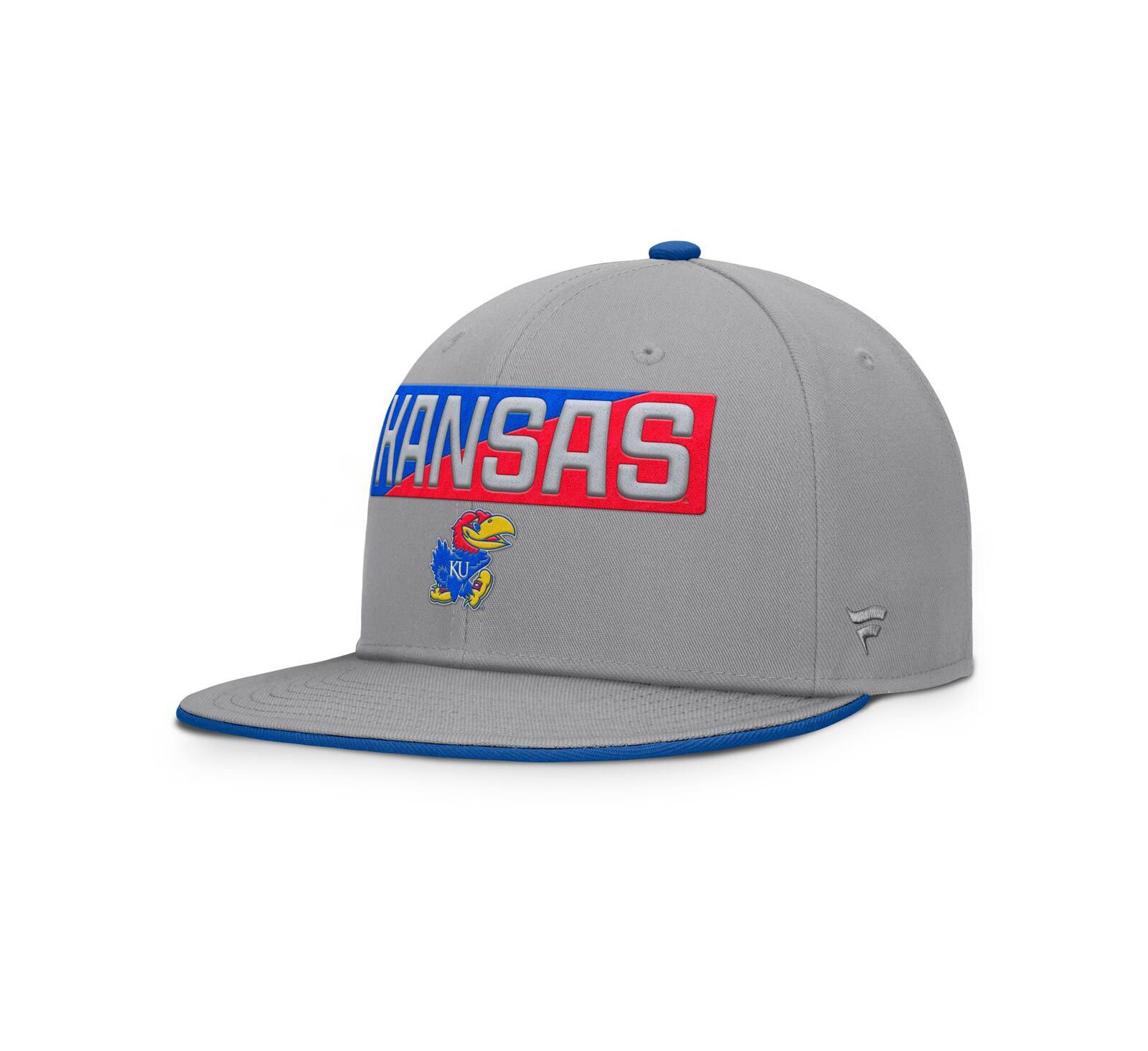 Fanatics Men's Gray Kansas Jayhawks Duo Snapback Hat