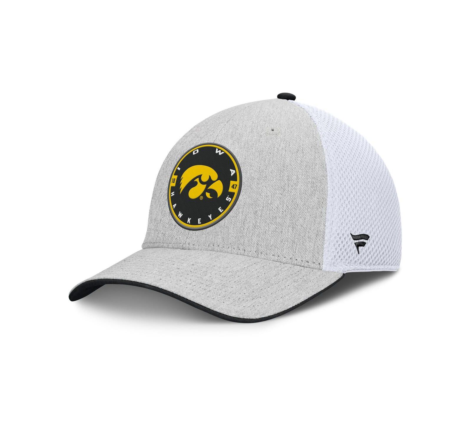 Fanatics Men's Heather Gray/White Iowa Hawkeyes Trigger Flex Hat