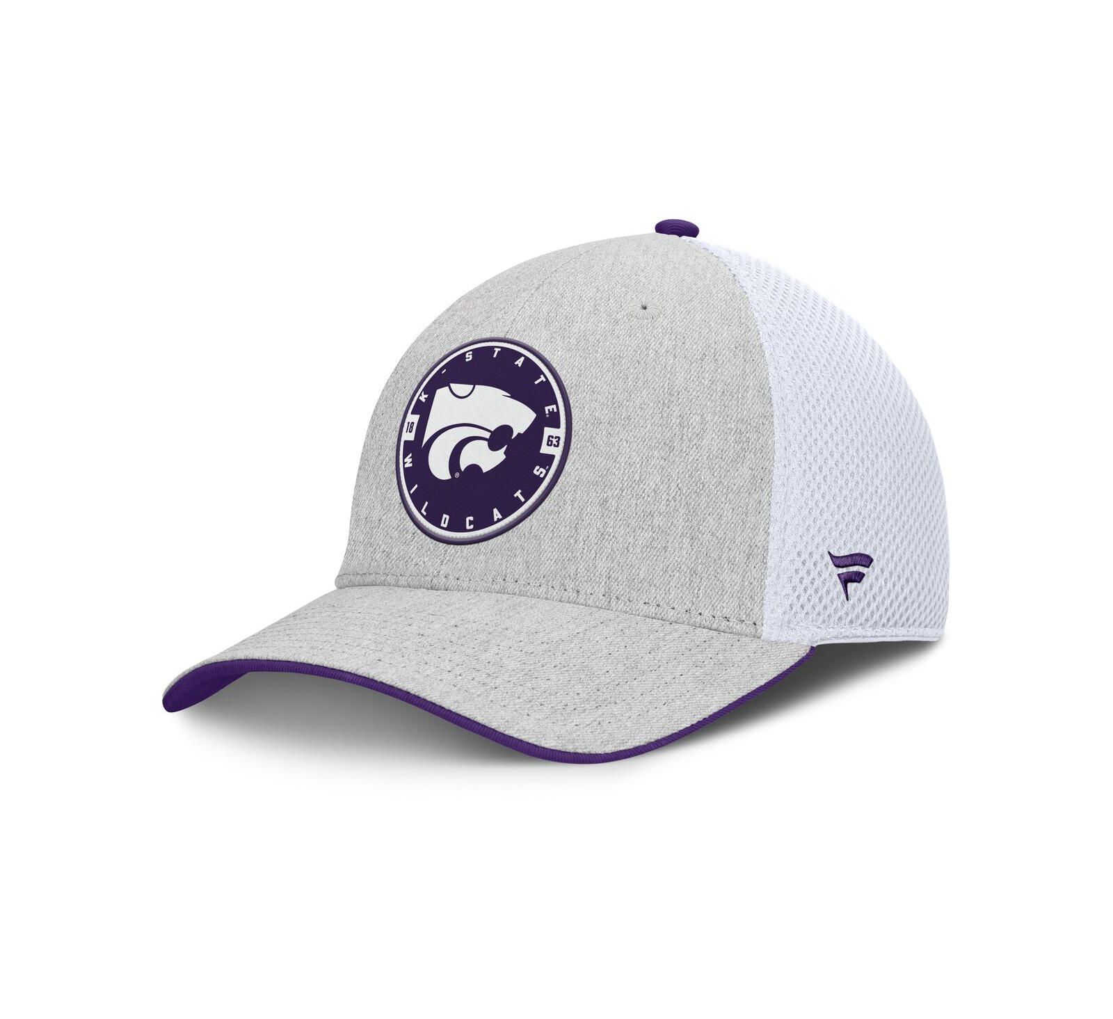 Fanatics Men's Heather Gray/White Kansas State Wildcats Trigger Flex Hat