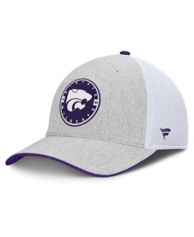 Fanatics Мужская серая/белая Kansas State Wildcats Trigger Flex Hat