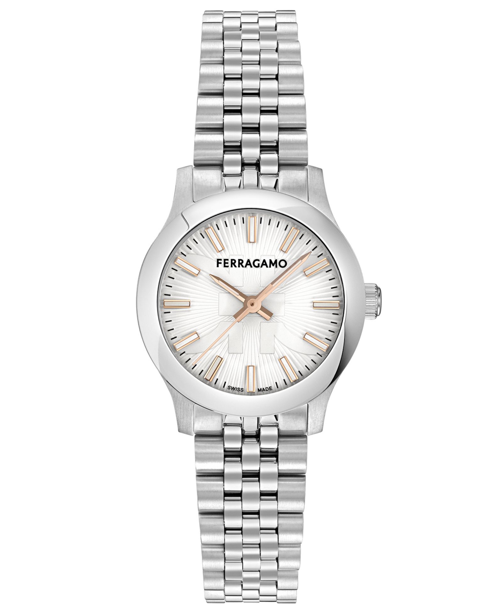 Женские часы Ferragamo Swiss Duo из нержавеющей стали 28mm