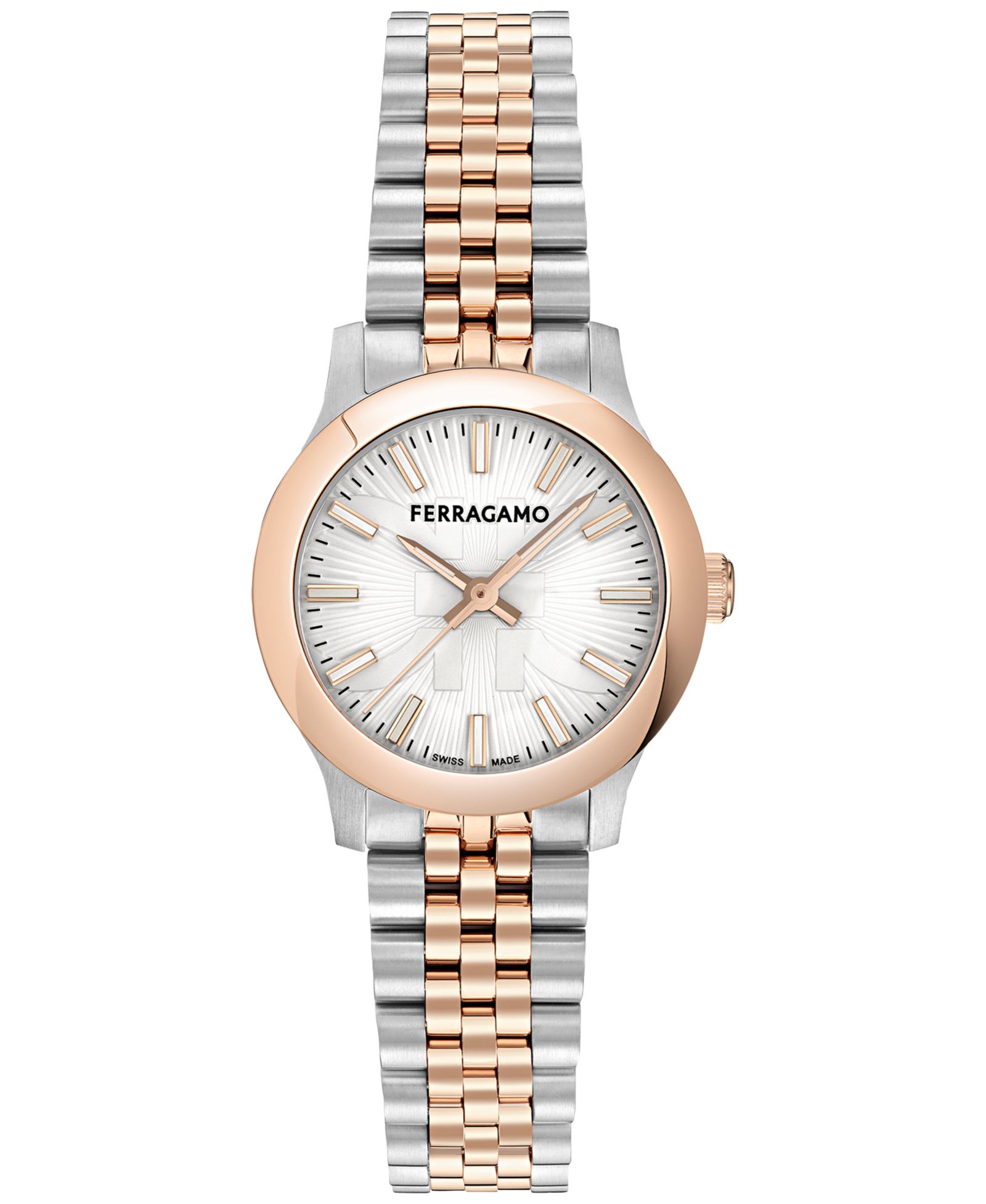 Женские часы Ferragamo Swiss Duo Two-Tone Stainless Steel 28mm