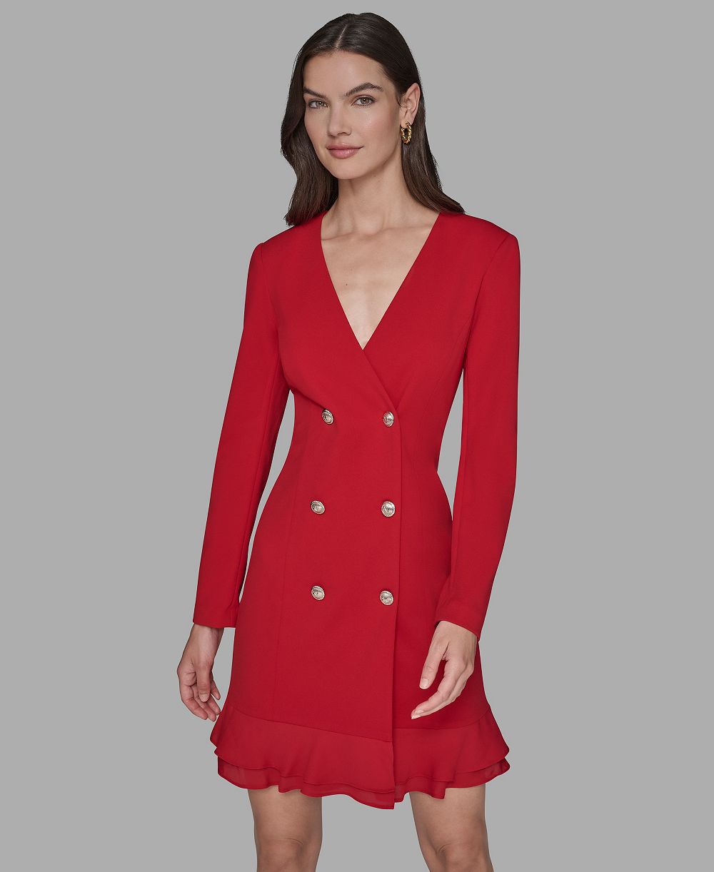 Женское платье-пиджак KARL LAGERFELD PARIS с двойной застежкой