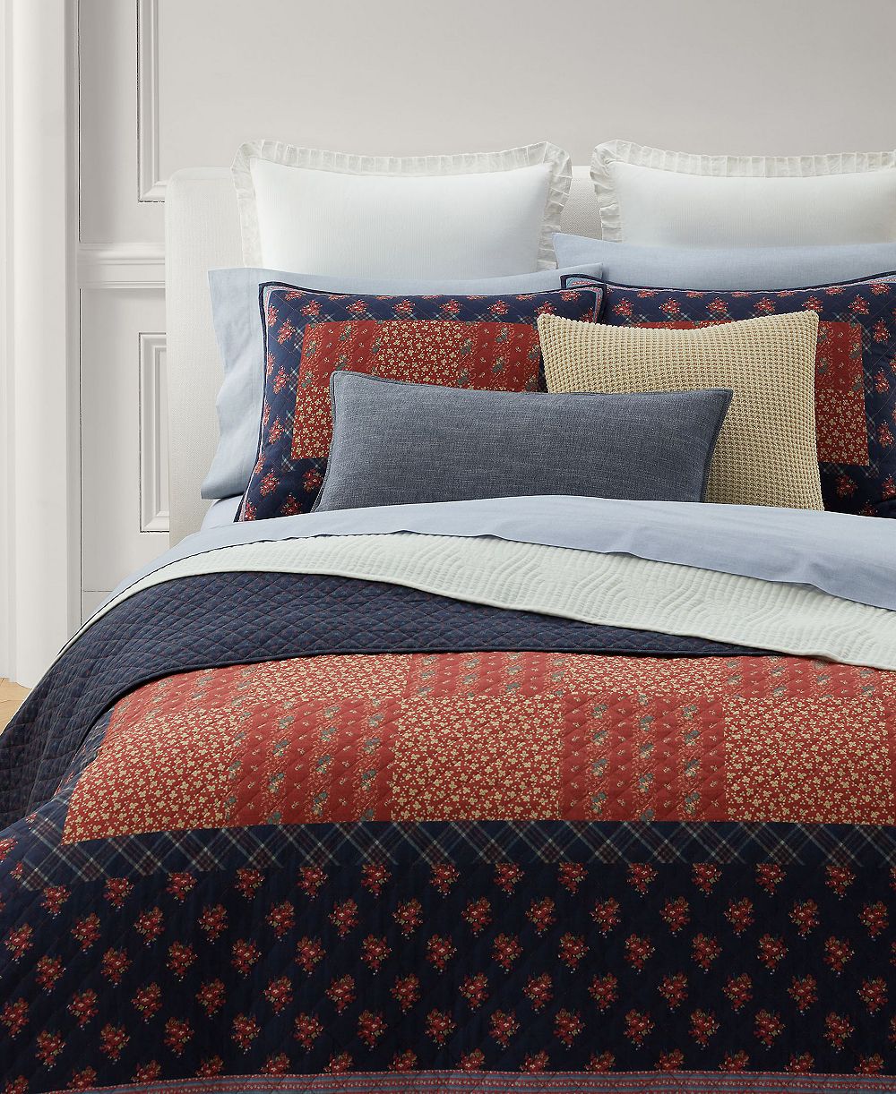 Lauren Ralph Lauren стеганое покрывало Claremont Soft Cotton Floral, King